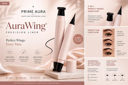 AuraWing™ Precision Liner — Precision in Every Wing.